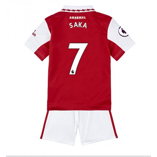 Dres Arsenal Bukayo Saka #7 Domaci za djecu 2022-23 Kratak Rukav (+ kratke hlače)